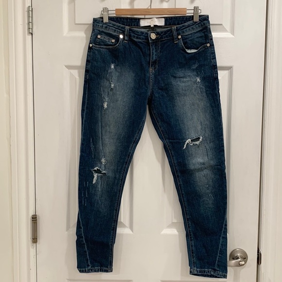 Elisabetta Franchi Gold Skinny Crop Denim Jeans - Picture 3 of 14